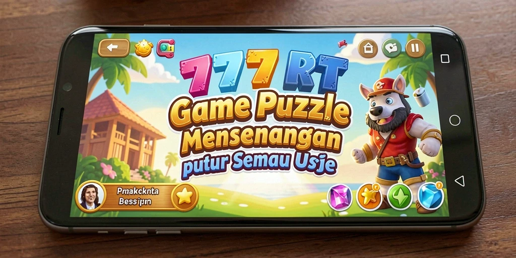 Tampilan gameplay Puzzle seru dan menantang di 777RT.