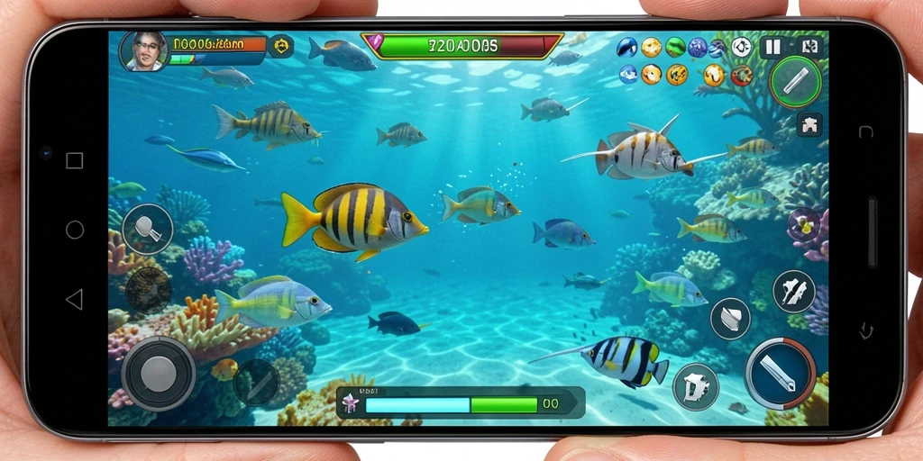 Tampilan gameplay A200M yang seru dan penuh aksi Tembak Ikan.