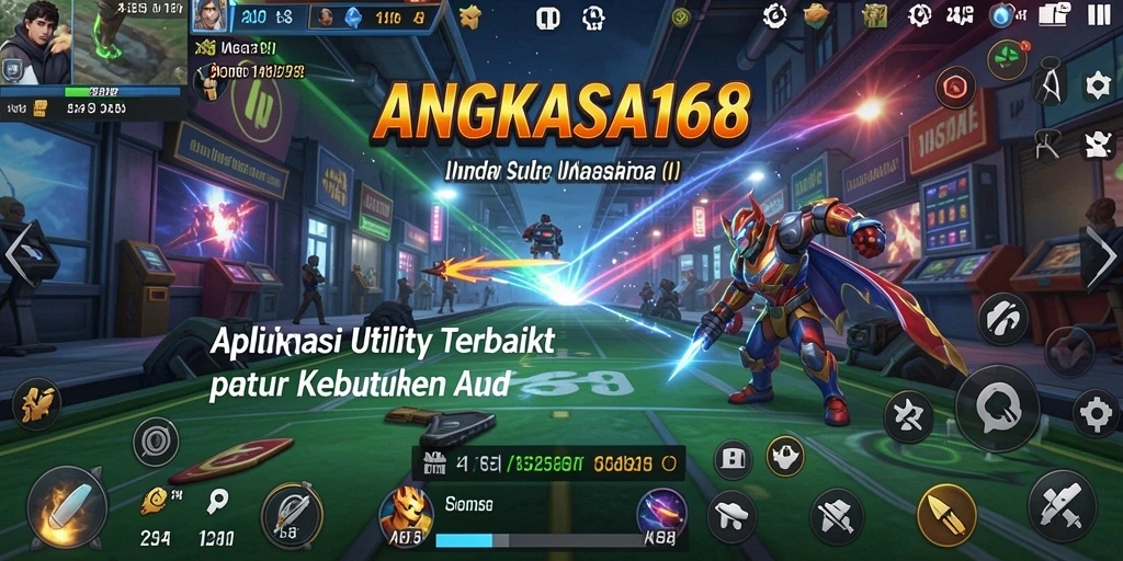 Screenshot utama ANGKASA168 menunjukkan antarmuka aplikasi Utility yang mudah digunakan.