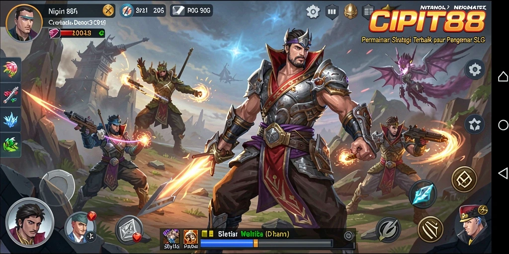 Tampilan menarik dari gameplay SLG di CIPIT88.