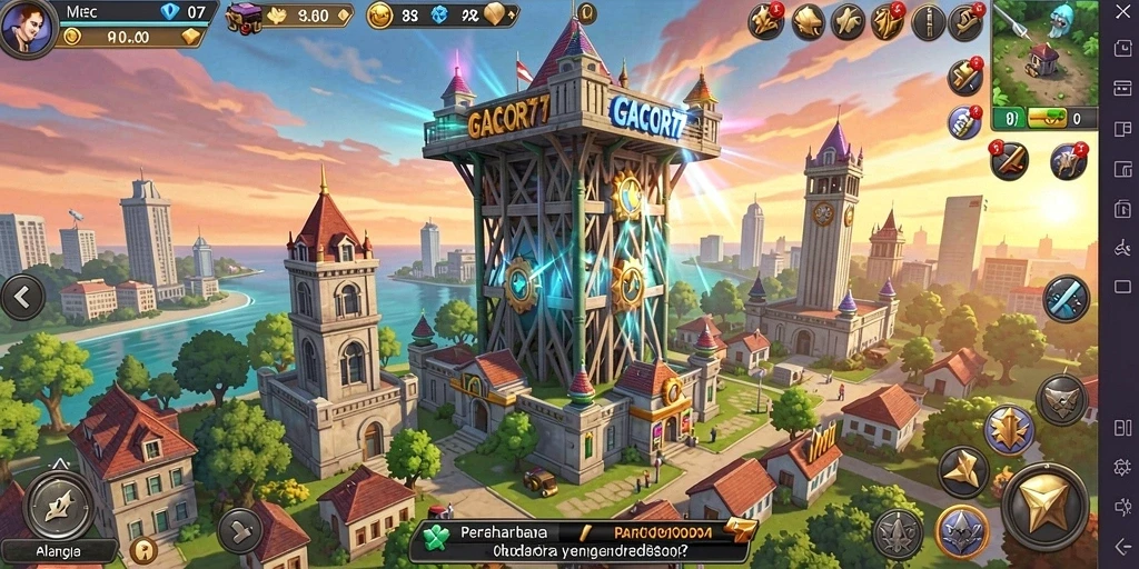 Gameplay menakjubkan GACOR77 dalam pertahanan menara.