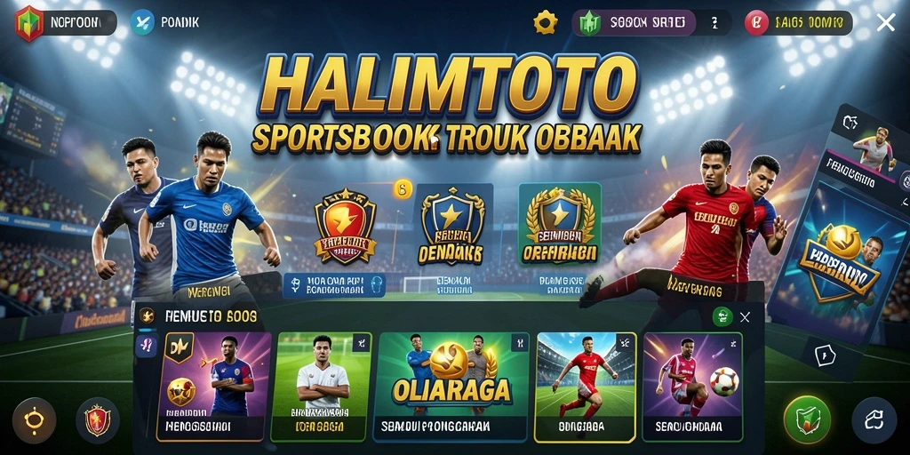 Tampilan gameplay menarik dari aplikasi Sportsbook HALIMTOTO.