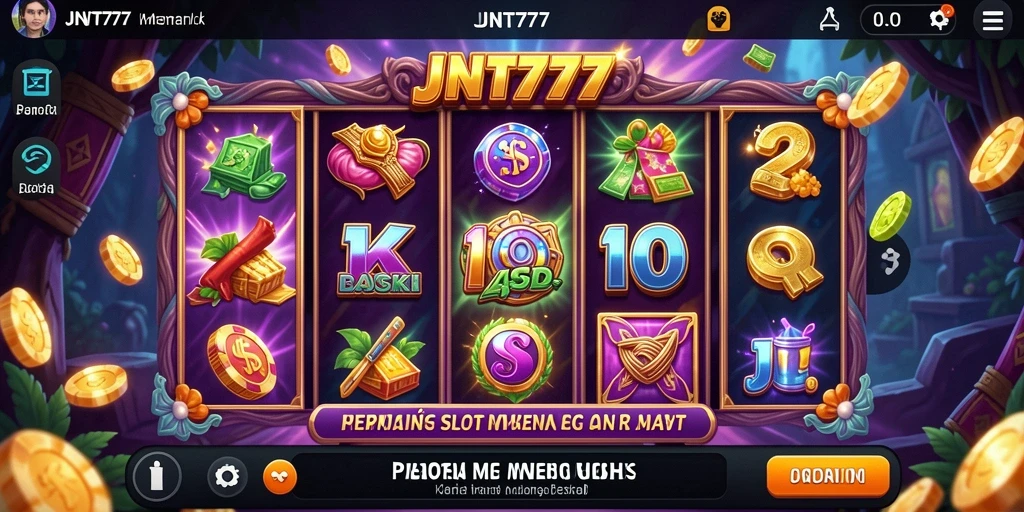 Gameplay Slot JNT777 yang seru dan penuh warna.