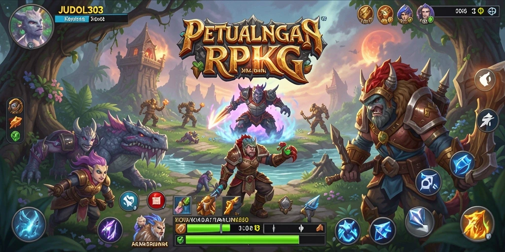 Tampilan gameplay menakjubkan di JUDOL303 dengan grafis RPG yang memikat.