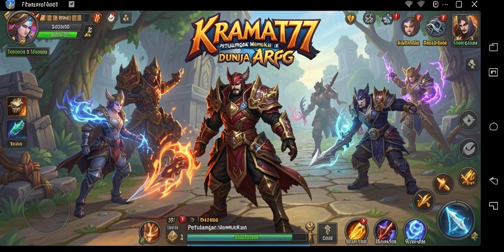 Gameplay KRAMAT77 yang menampilkan pertarungan seru dalam dunia ARPG.