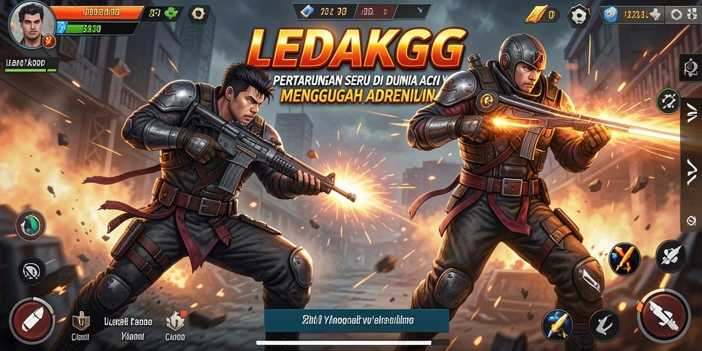 Gameplay seru LEDAKGG yang penuh aksi dan tantangan.