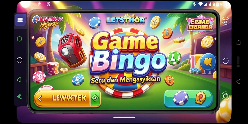 Screenshot gameplay LETSTHOR menunjukkan aksi permainan Bingo yang seru.