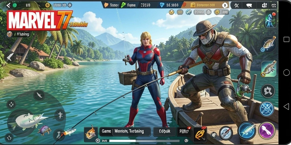 Tangkapan ikan besar dalam gameplay MARVEL77 yang menawan.