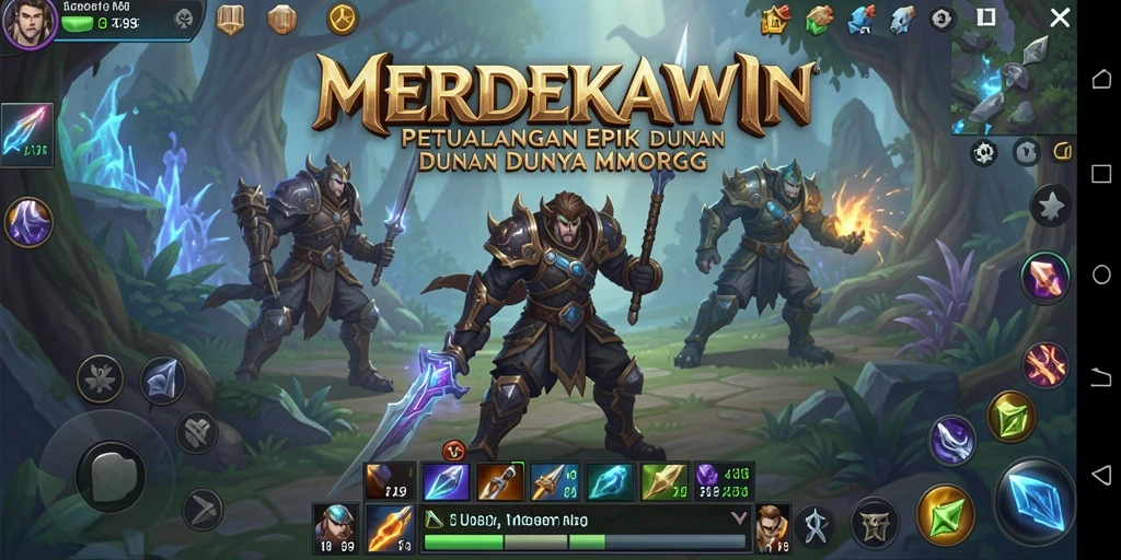 Gameplay seru di dunia MMORPG MERDEKAWIN dengan petualangan tanpa batas.