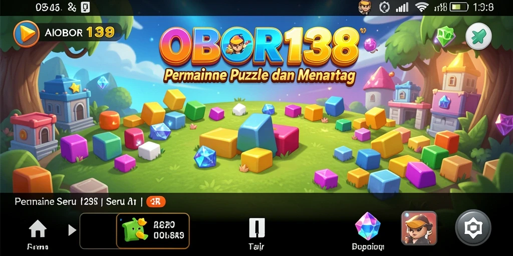 Tampilan gameplay OBOR138 dengan berbagai tantangan Puzzle yang menarik.