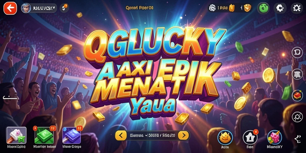 Tampilan gameplay QGLUCKY yang seru dan mendebarkan.