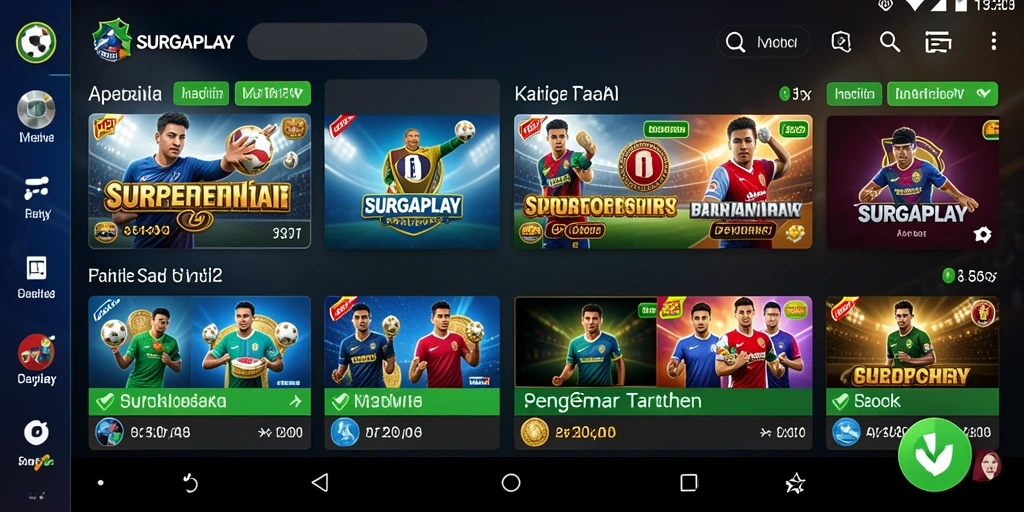 Tampilan gameplay menarik dari SURGAPLAY yang menonjolkan taruhan olahraga.